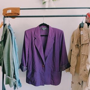 SAG Harbor Petite Plum Blazer